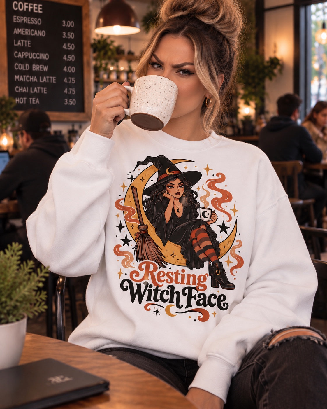 Resting Witch Face — Unisex Crewneck Sweatshirt