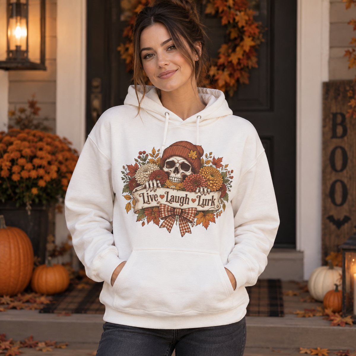 Live Laugh Lurk — Midweight Fleece Hoodie